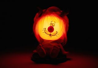 Rara lampada anni '80 "Leoncino". Nuova Linea Zero