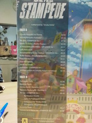 One Piece Stampede Original Soundtrack Vinile