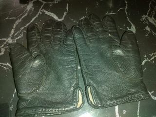 Conjunto de guantes de piel vintage