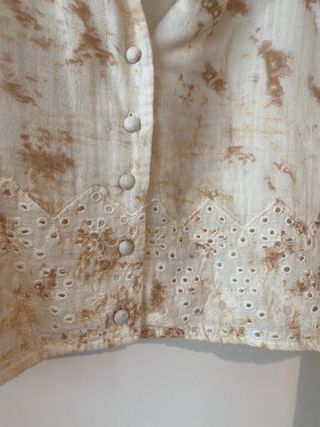 Camisa Zara efecto tie dye y cuello bebé