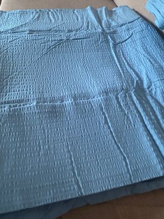 Copripiumino Seersucker Azzurro King + 2 Federe