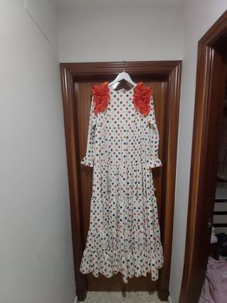 Traje Flamenca / Bata Rociera Multicolor