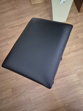 Taburete de piano negro plegable