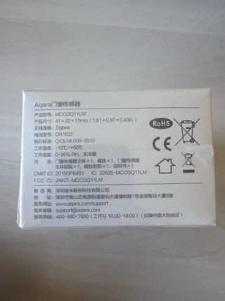 4 Sensores Aqara Puertas/Ventanas Zigbee