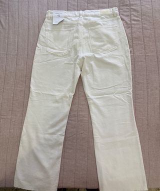 Pantalón Bershka Blanco Talla 42 Nuevo etiqueta 