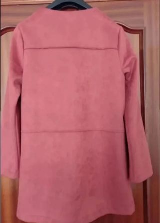 Chaqueta Antelina coral Talla S