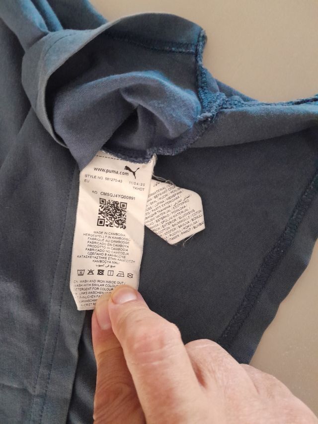 Camiseta Puma MC Azul