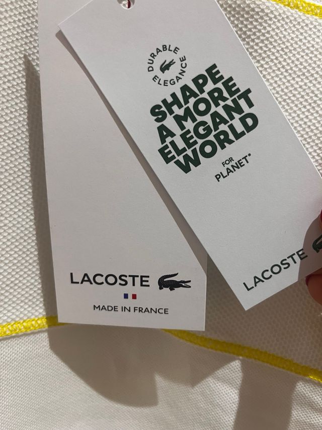 T-shirt Lacoste bianca taglia S/36