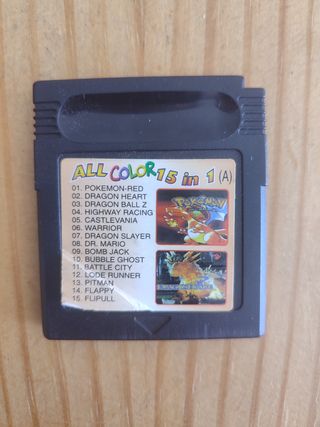 Cartucho 15 en 1 Game Boy Color