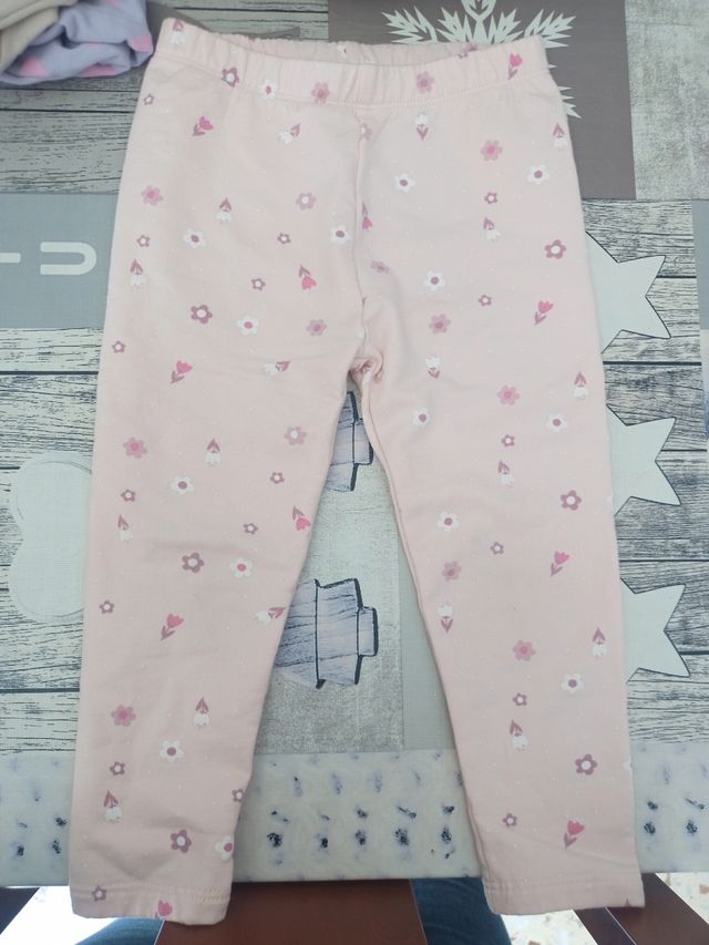 Mallas rosas con flores talla 18-24 meses 