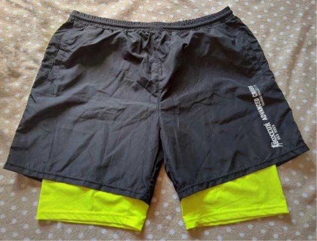 Boxeur des Rues Pantalón Corto Malla Negro/Amarill