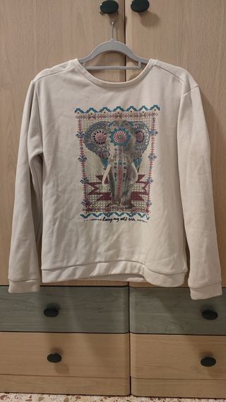 Sudadera con estampado de elefante