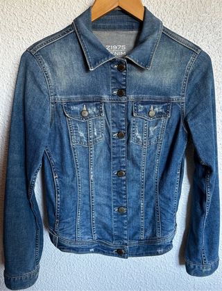 Chaqueta Vaquera Zara Azul Denim