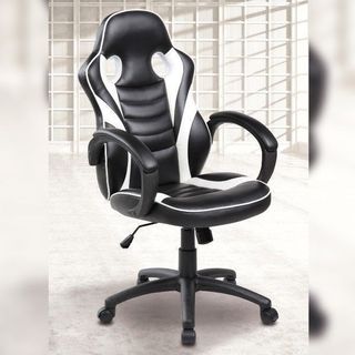 Silla gaming blanco ,  negro !NUEVO!