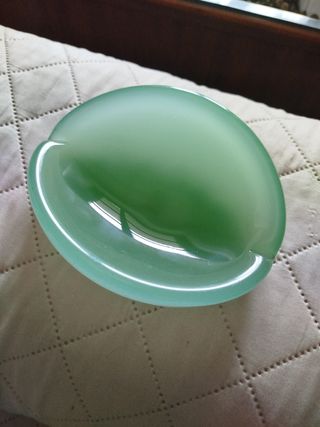 Posacenere in vetro opalino verde