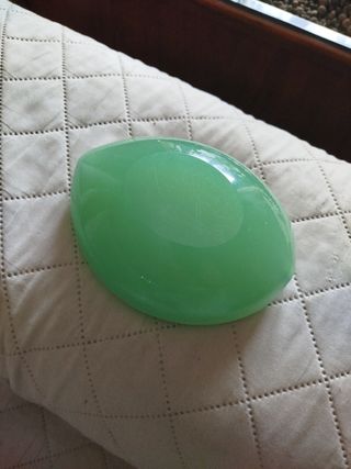 Posacenere in vetro opalino verde