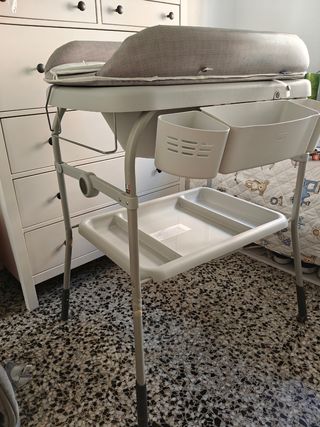 Bañera cambiador Chicco para bebé+reductor bañera