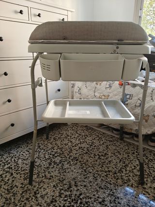 Bañera cambiador Chicco para bebé+reductor bañera