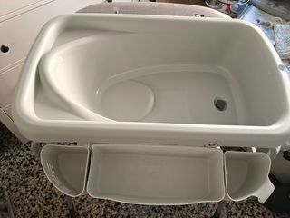 Bañera cambiador Chicco para bebé+reductor bañera