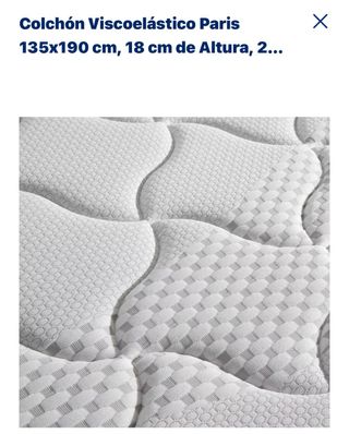 Colchón Paris nuevo a estrenar 135 x190cm