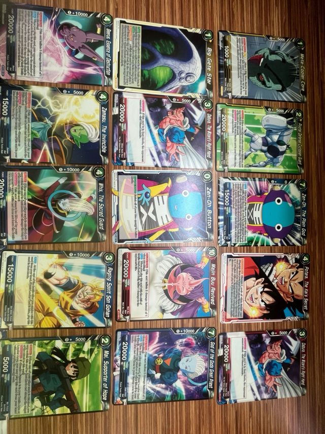 Cartas Dragon Ball BT2 súper Card game.117 cartas