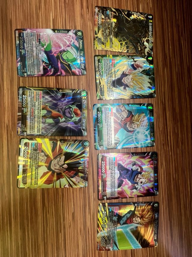 Cartas Dragon Ball BT2 súper Card game.117 cartas