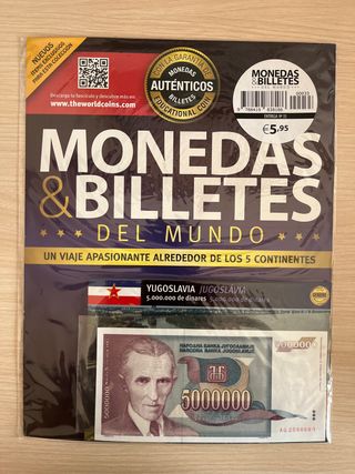 Colección Monedas y Billetes del Mundo-YUGOSLAVIA