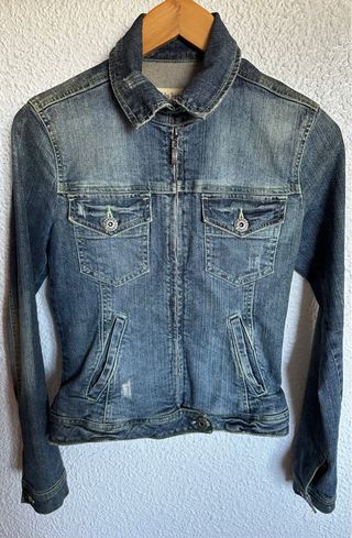 Chaqueta Vaquera Bershka Azul Denim