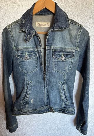 Chaqueta Vaquera Bershka Azul Denim