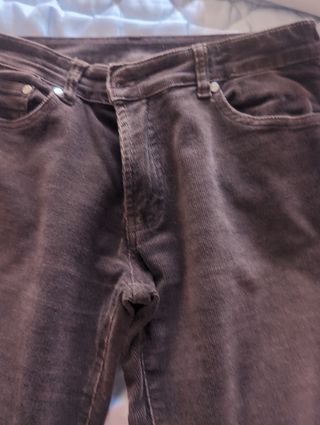 Pantalón de pana mujer marrón