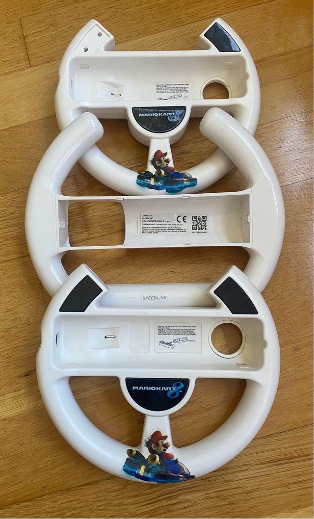 3 Volantes Mario Kart Wii y Wii U
