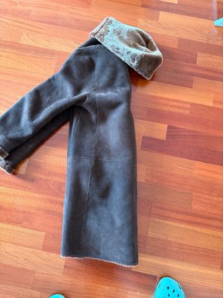 Abrigo piel mouton auténtica reversible