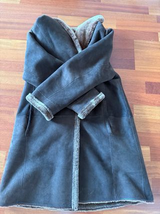 Abrigo piel mouton auténtica reversible