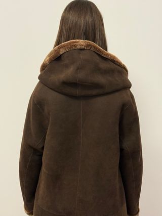 Abrigo piel mouton auténtica reversible
