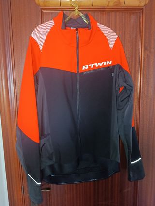 3 piezas=Chaqueta,Maillot y Culotte B'Twin.