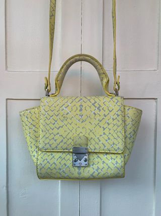 Bolso bandolera Zara amarillo pequeño