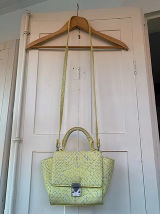 Bolso bandolera Zara amarillo pequeño