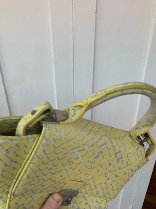 Bolso bandolera Zara amarillo pequeño