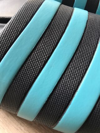 Chanclas Adidas Negro y Turquesa