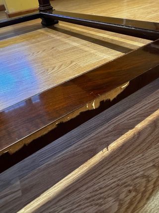 Mesa de centro madera y cristal
