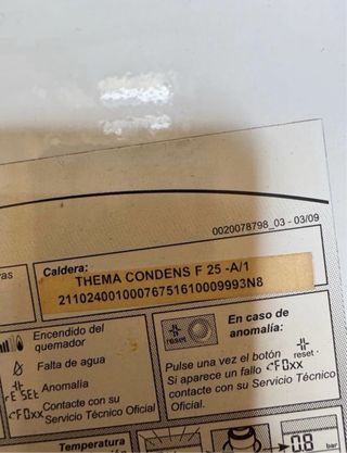 Caldera Saunier Duval Blanca