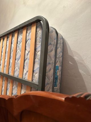 2 Camas Individuales 105cm con Colchón