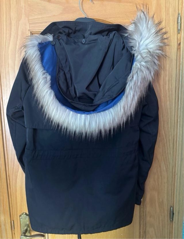 Abrigo Zara Negro Mujer