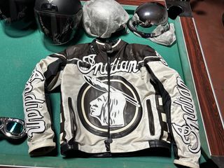 Chaqueta Moto Cuero Indian Talla XXL y L