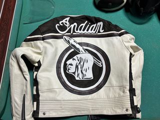 Chaqueta Moto Cuero Indian Talla XXL y L