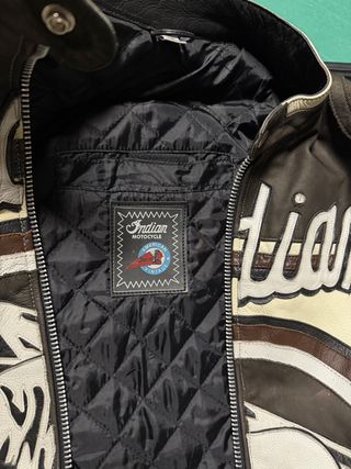 Chaqueta Moto Cuero Indian Talla XXL y L