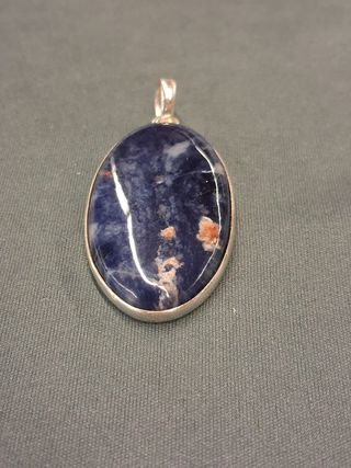 Colgante de Sodalita en Plata de Ley