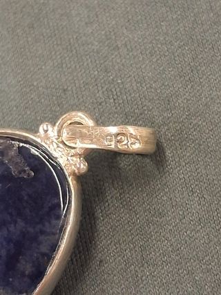 Colgante de Sodalita en Plata de Ley