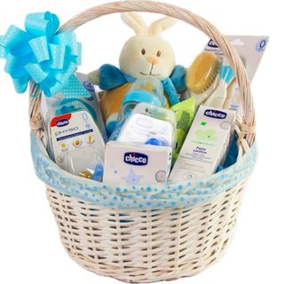 Canasta de bebé personalizada Mustela y más