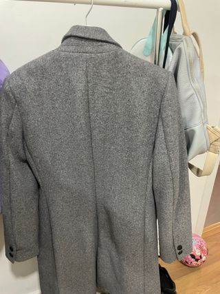 Abrigo Zara Gris Claro Talla M